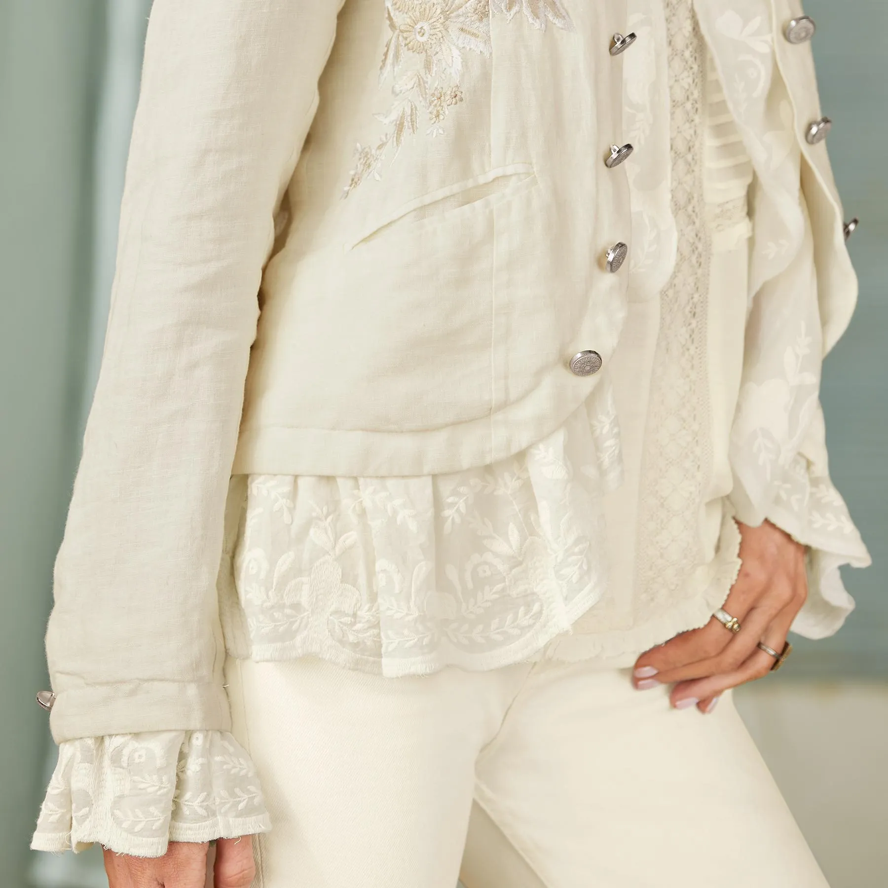 Adella Ruffle Jacket