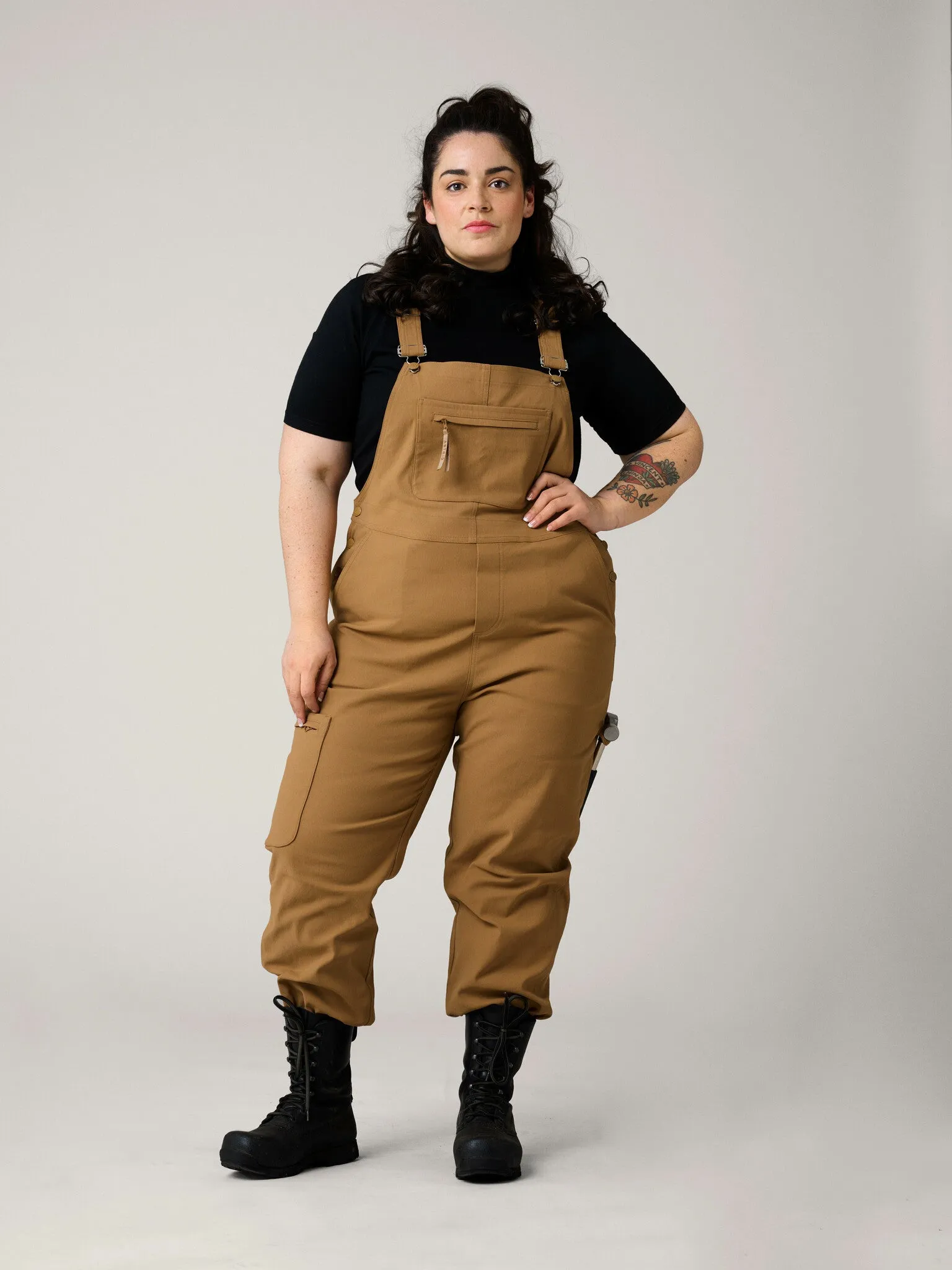 Agnes Dungarees Camel