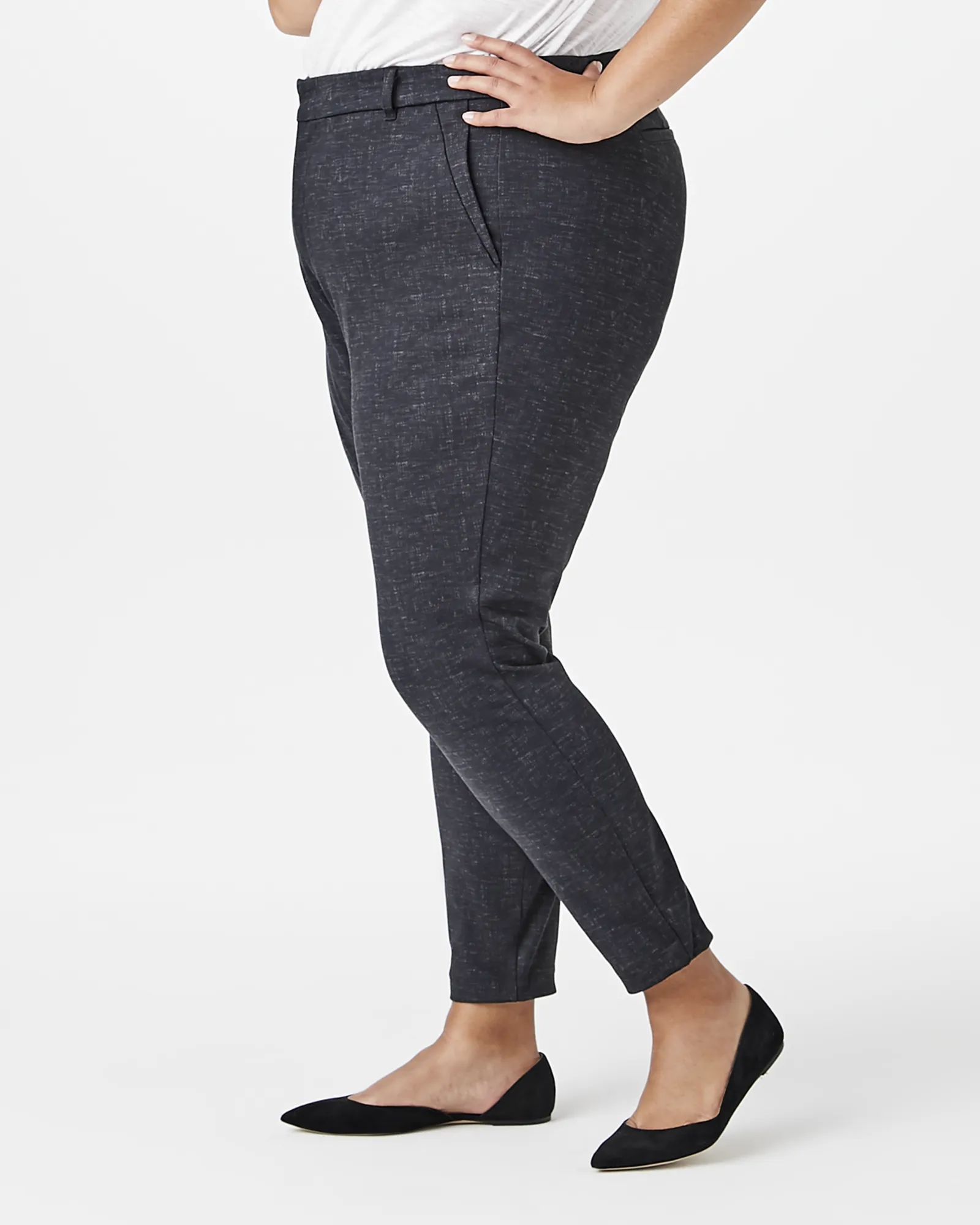 Allison Skinny Ponte Pant | Charcoal Grey