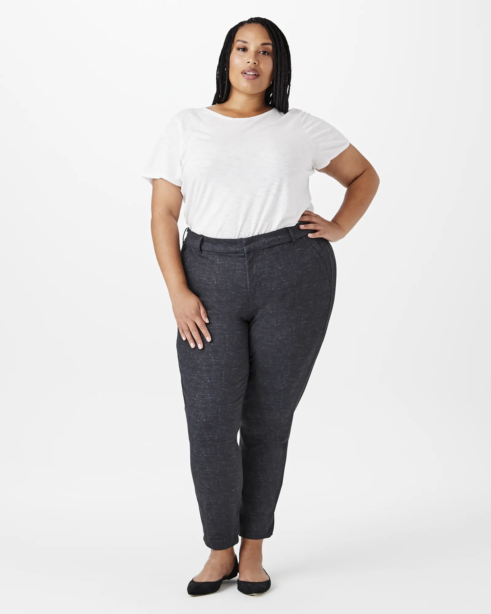 Allison Skinny Ponte Pant | Charcoal Grey