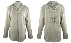 Cactus Bay Apparel - Koko Vortex, Long Sleeve, Rhinestone Cotton Hoodie Top