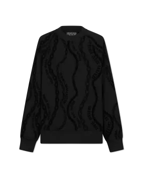 Chain Couture Relaxed-Fit Sweatshirt