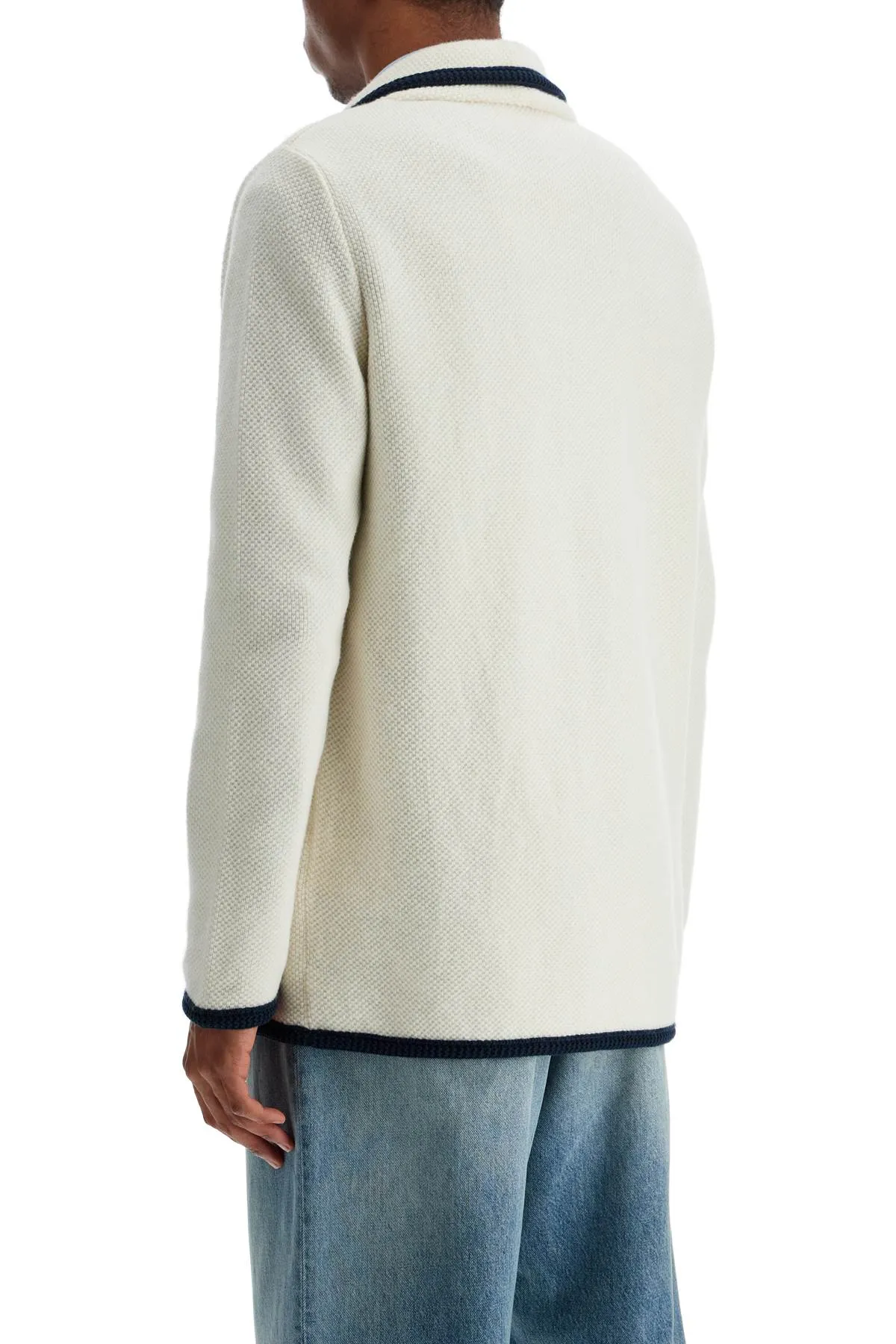 Cotton-Wool Shawl Collar Jacket