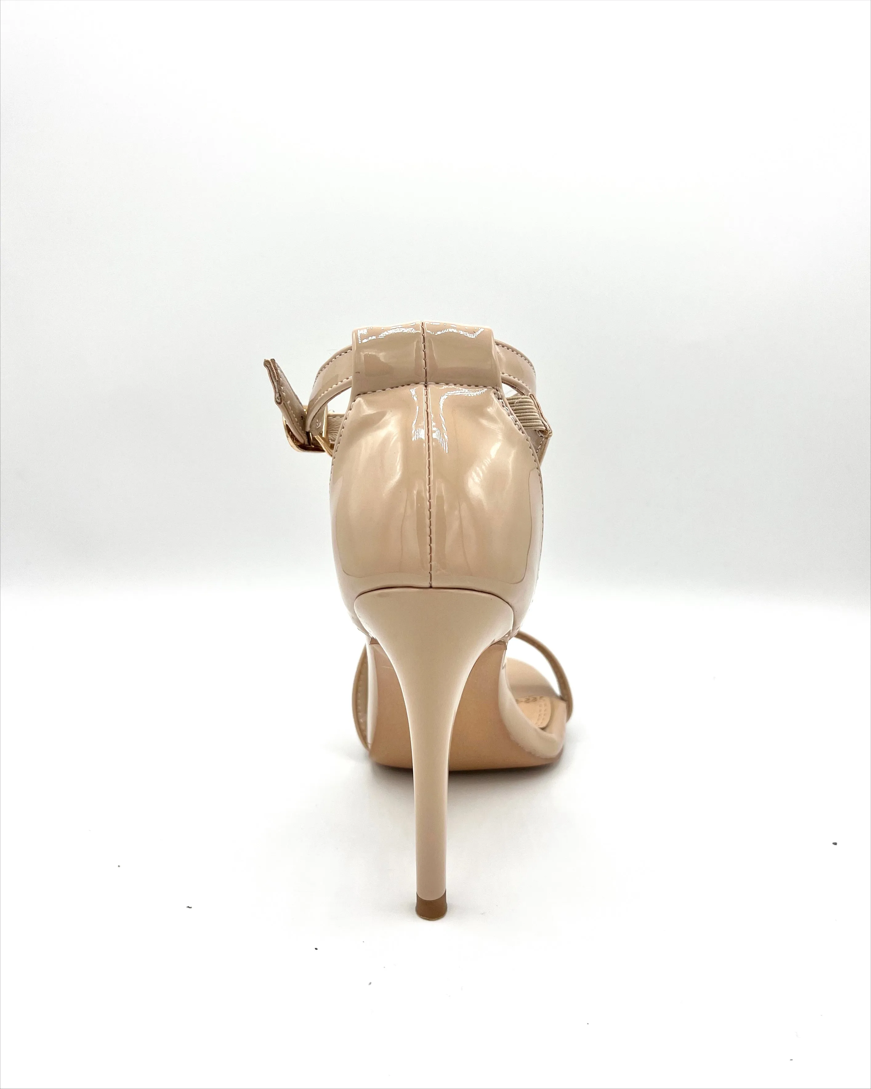 Crossover Strap Heel - Cashew