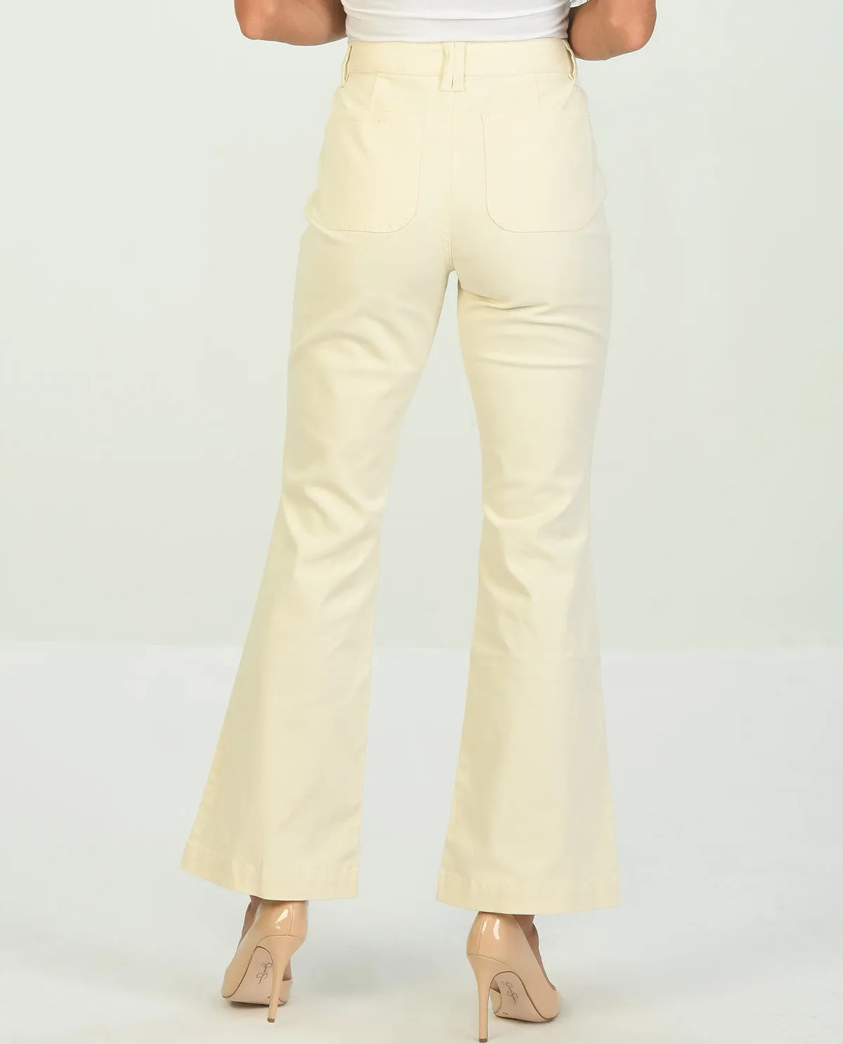 D Jeans Flap Pocket Flare Pant