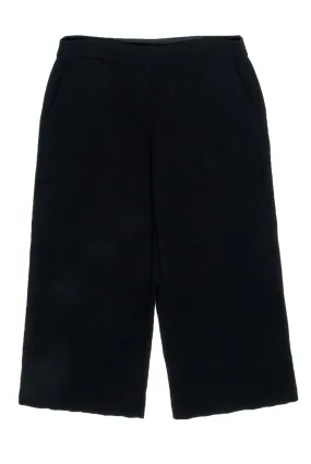 Eileen Fisher - Black Milano Viscose Knit Tapered Pants Sz S