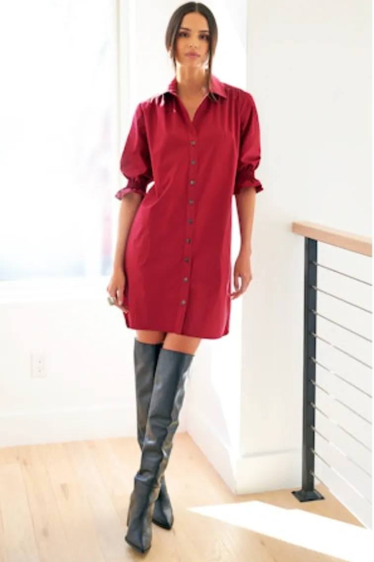 Finley Shirts Miller Weathercloth Dress 3312074W | Red