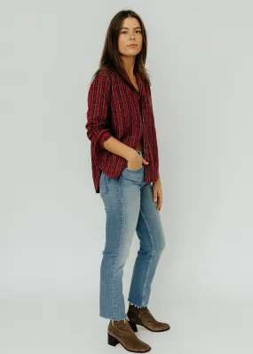 Frank & Eileen 'Eileen' Relaxed Button-Up in Small Red Plaid