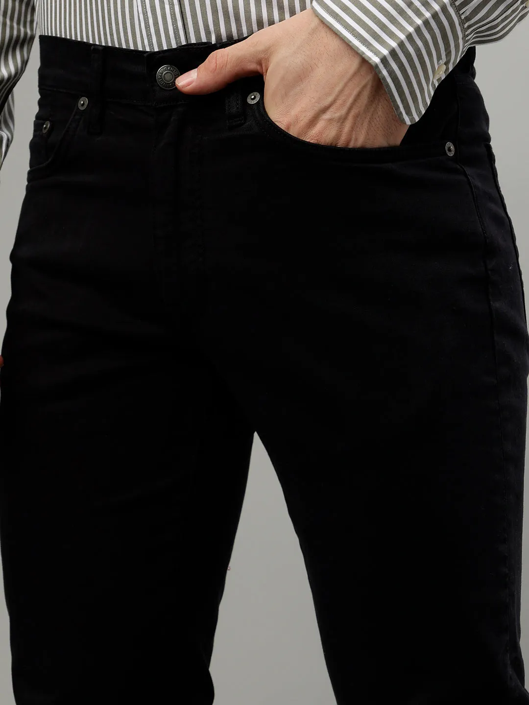 Gant Men Black Solid Slim Fit Jeans