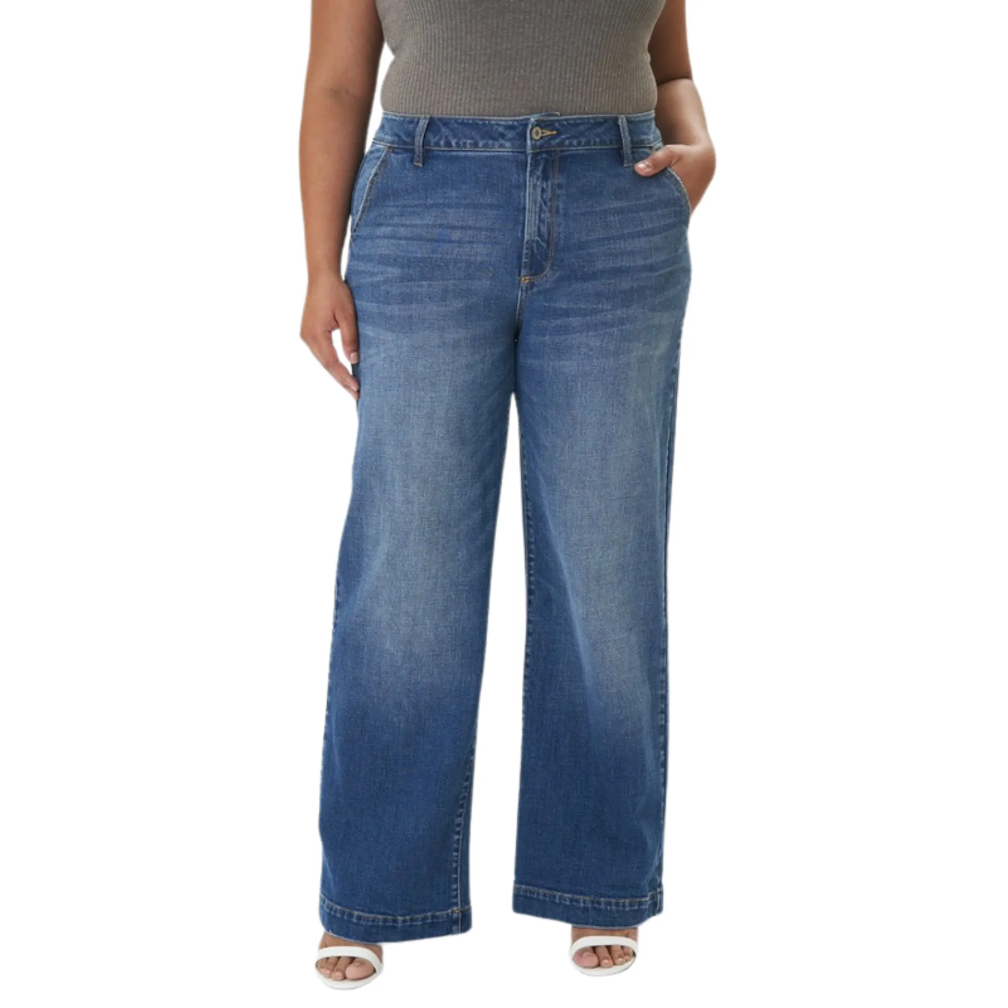 High Rise Wide Leg Jeans