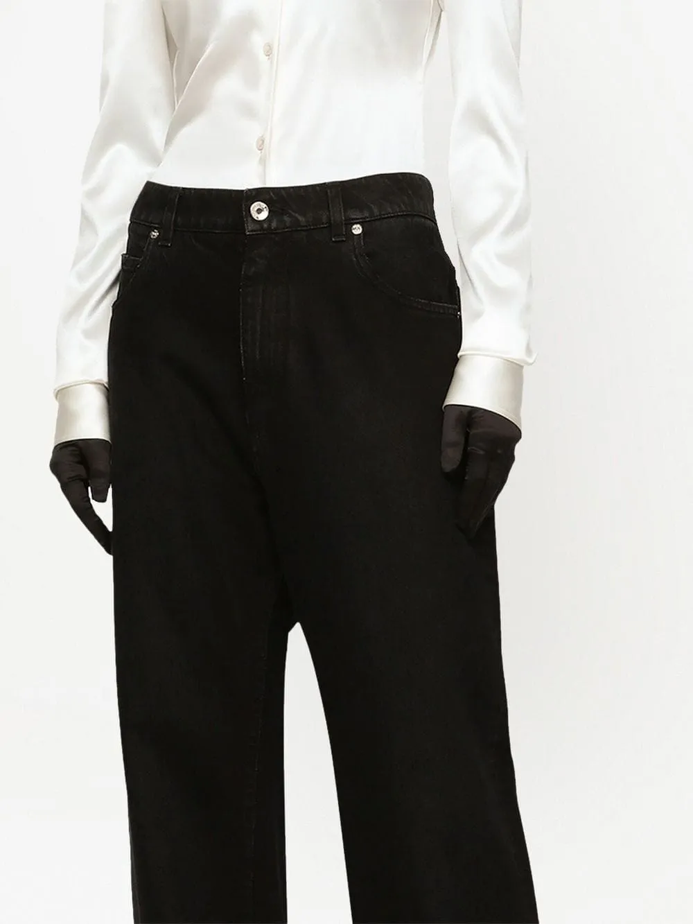 KIM DOLCE&GABBANA High-Rise Boyfriend Jeans