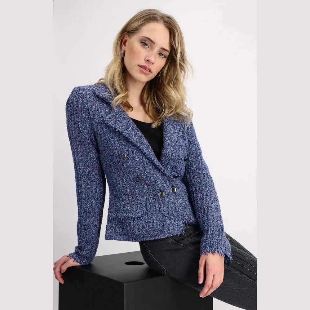 Lapel Collar Jacket | Indigo