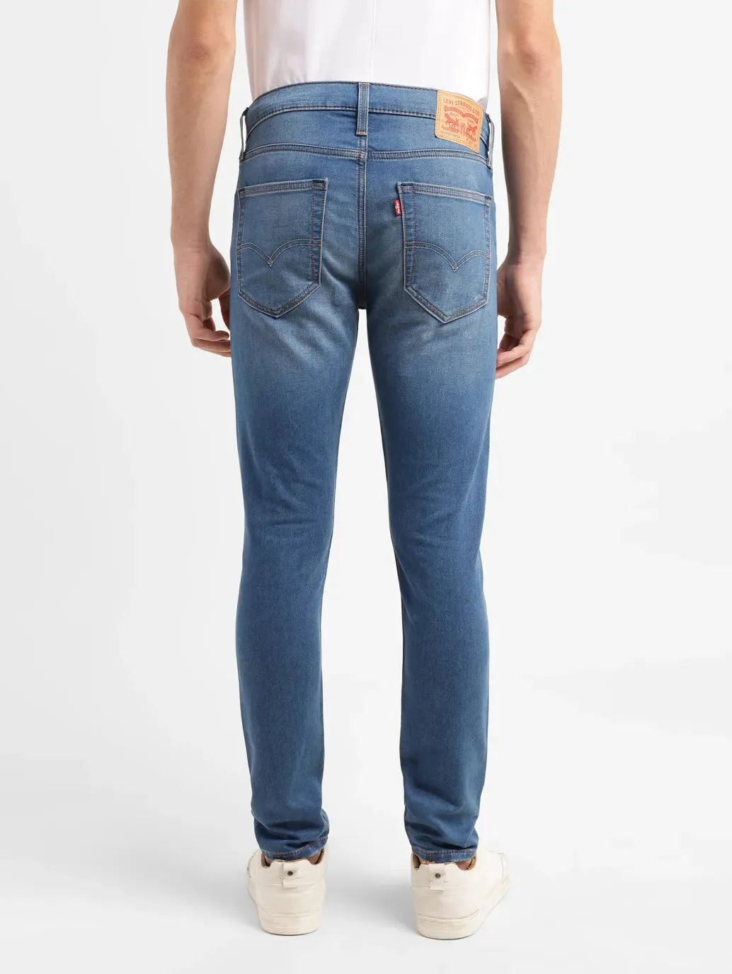 Men's Mid Indigo Skinny Taper Jeans