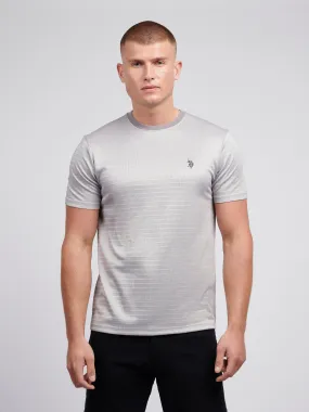 Mens Textured T-Shirt in Skyrocket