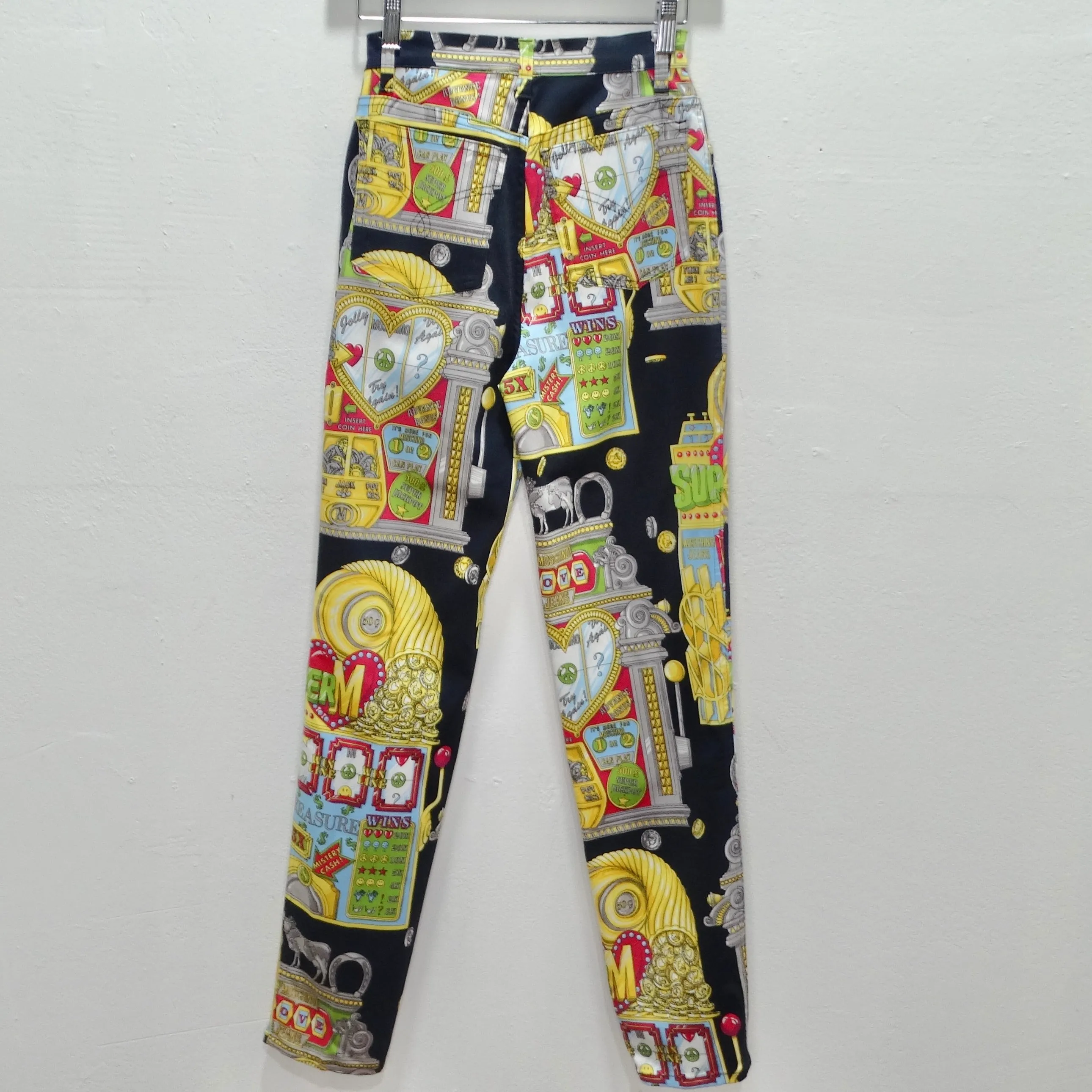 Moschino 1990s Casino Print Jeans