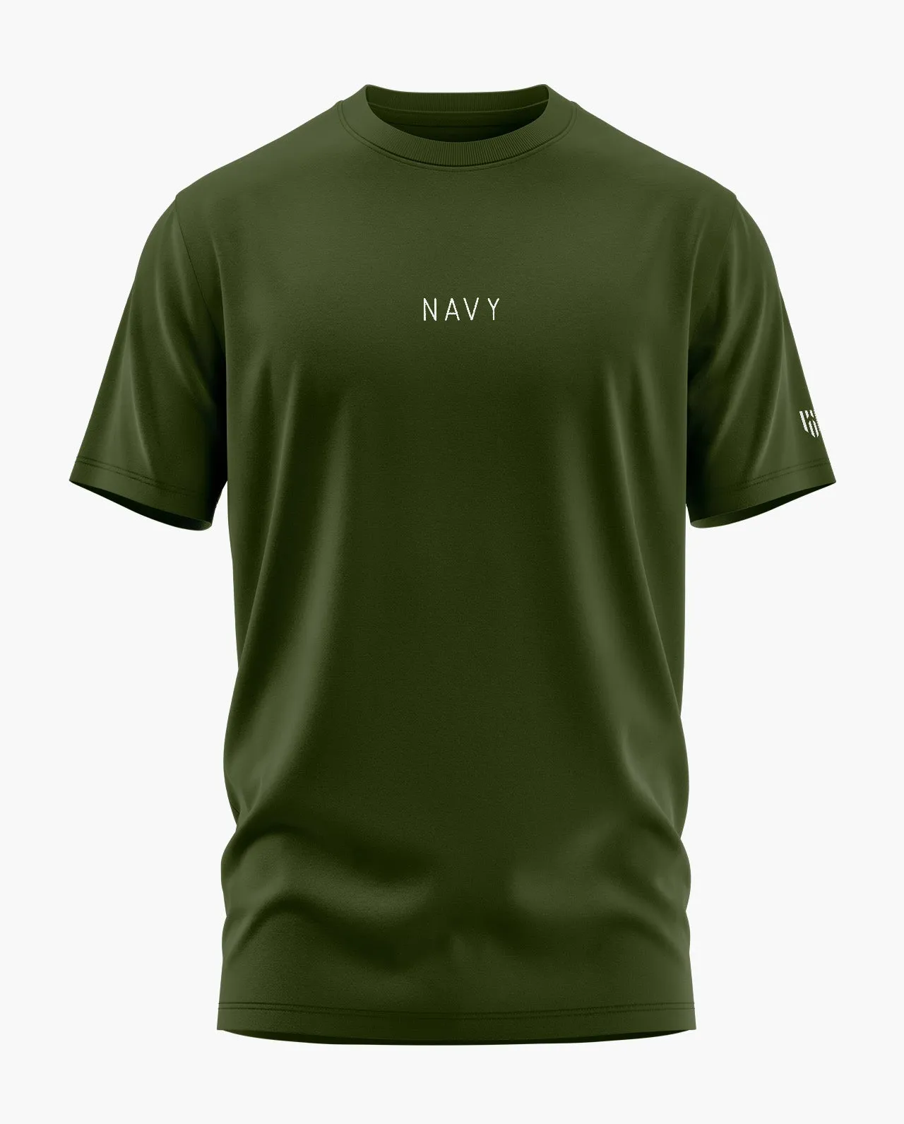 NAVY MINIMAL Signature LuxeSoft Cotton T-Shirt