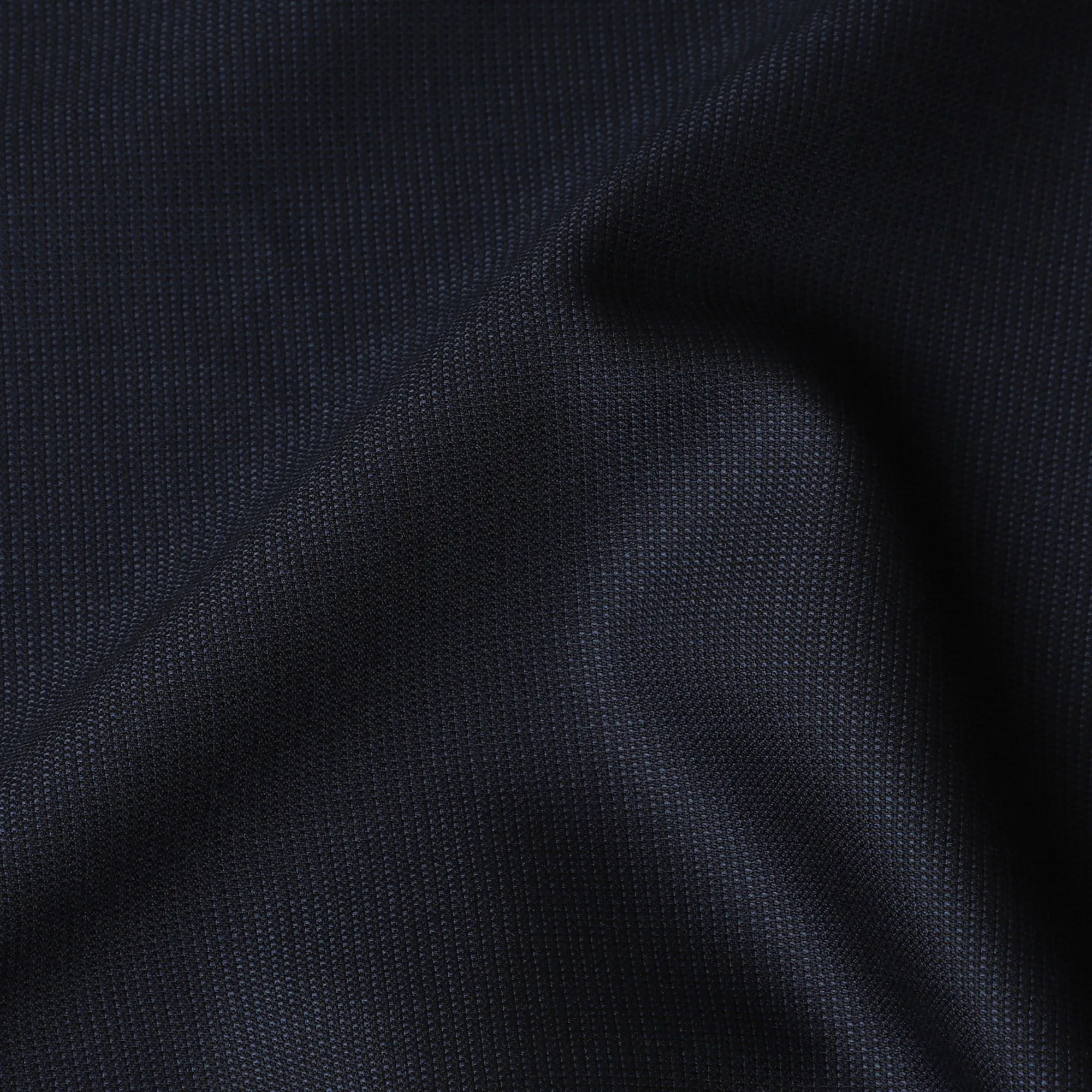 Navy Twill Wool Suiting Fabric, Italian Luxury, 150cm Width - 3.75 Mtrs Piece-D17752