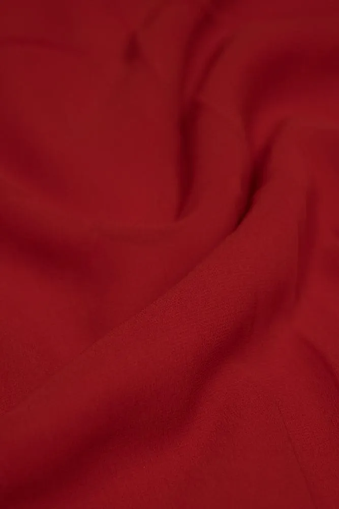 Red Dyed Georgette Fabric