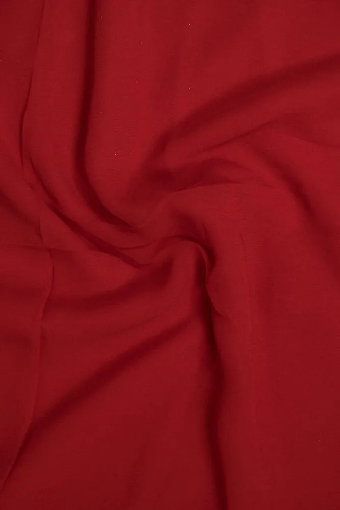 Red Dyed Georgette Fabric