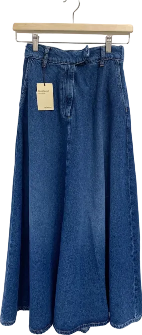 River Island Blue Relaxed Denim Skirt UK 8