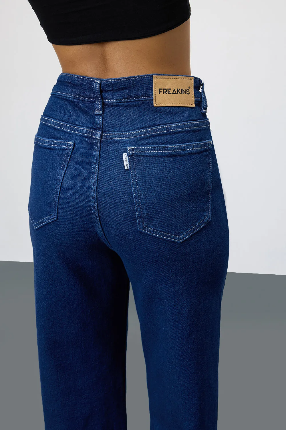 Timeless Blue Straight Leg Jeans