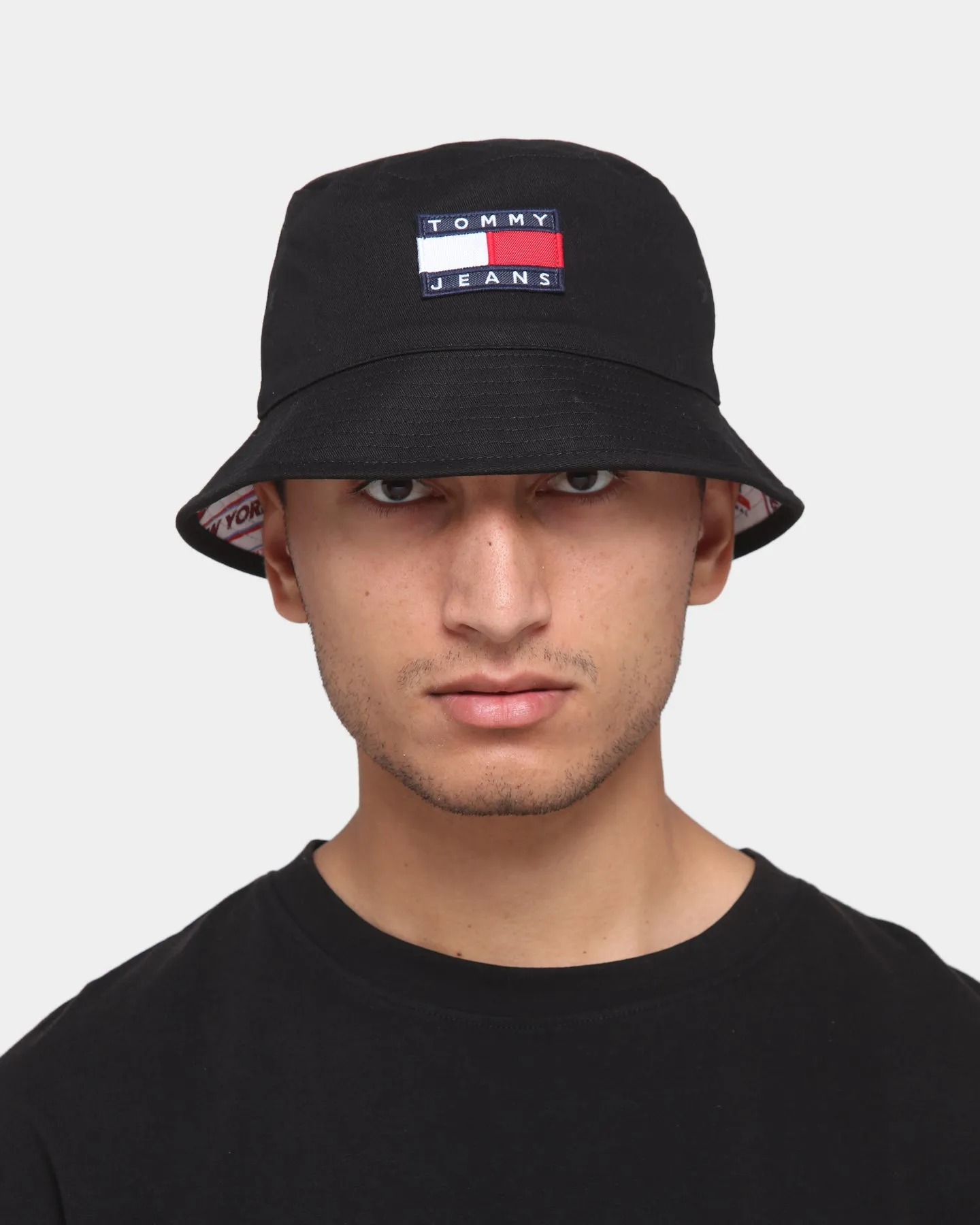 Tommy Jeans Heritage Reversible Bucket Black/Gs Print