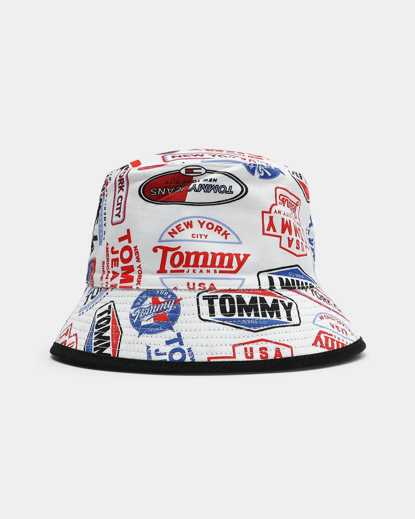 Tommy Jeans Heritage Reversible Bucket Black/Gs Print