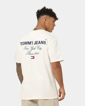 Tommy Jeans TJM Timeless Font T-Shirt Ancient White