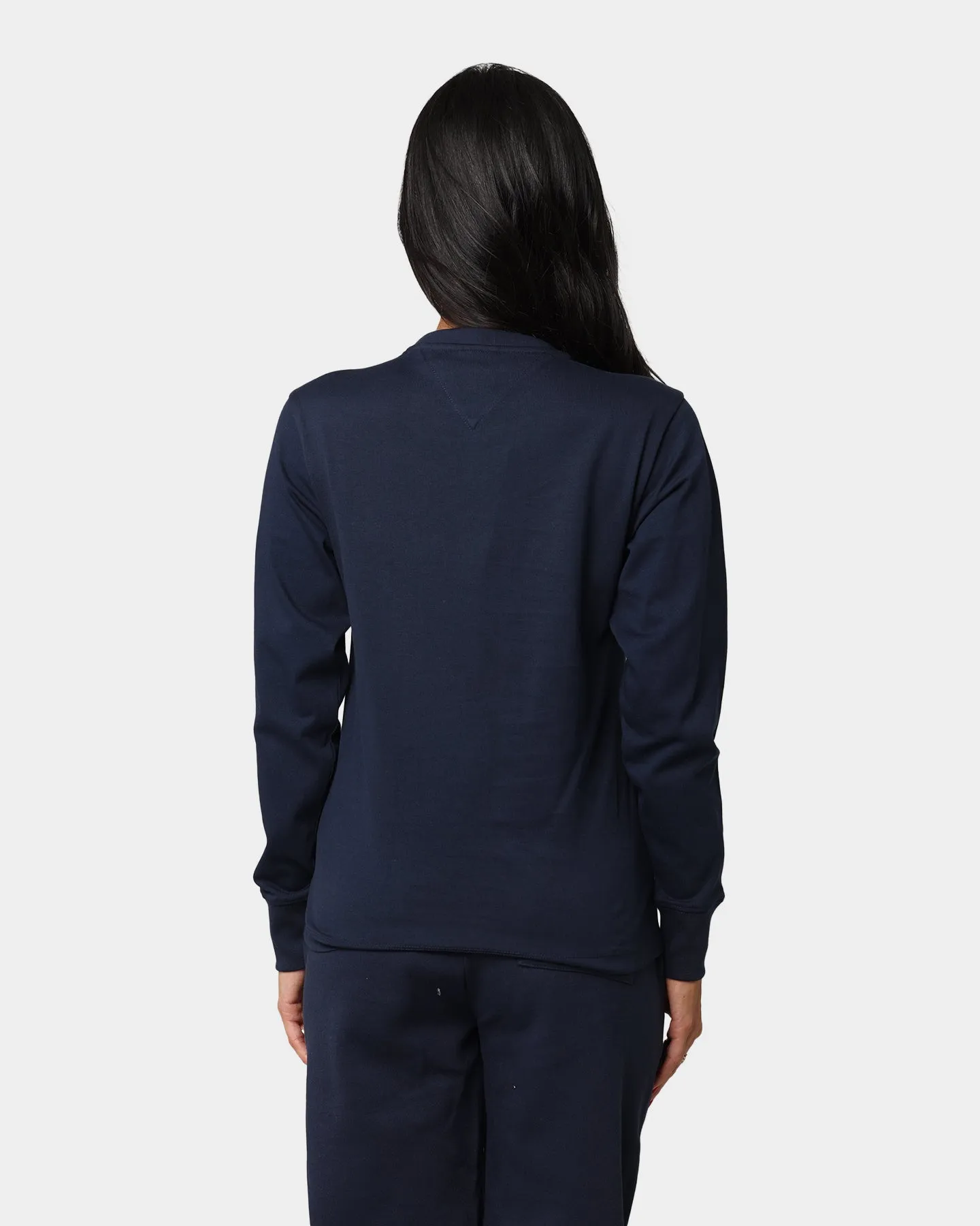 Tommy Jeans Women's Organic Cotton Long Sleeve T-Shirt Twilight Navy