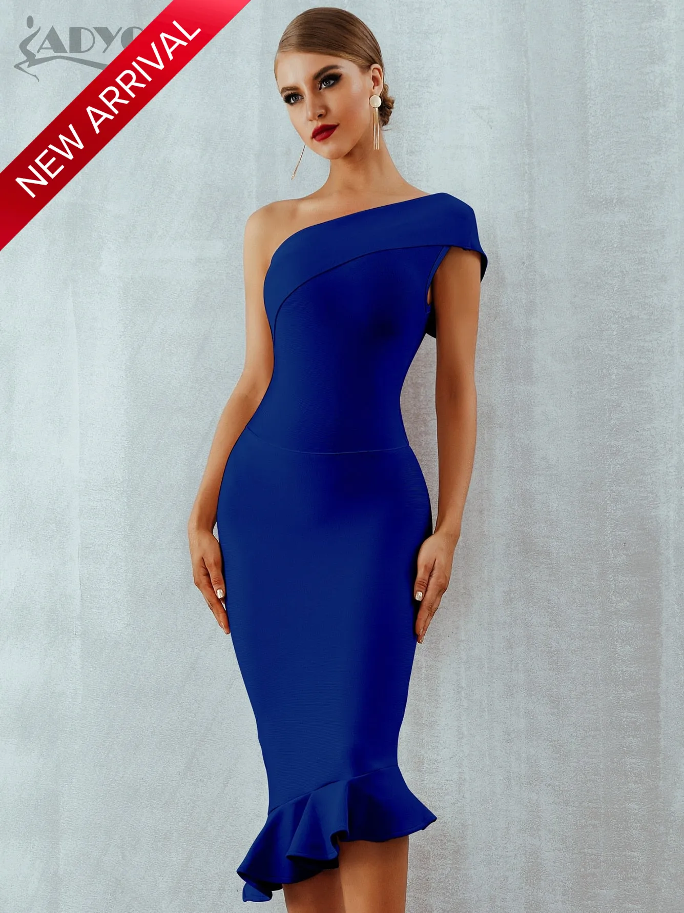 Trendy Mermaid One Shoulder Dress