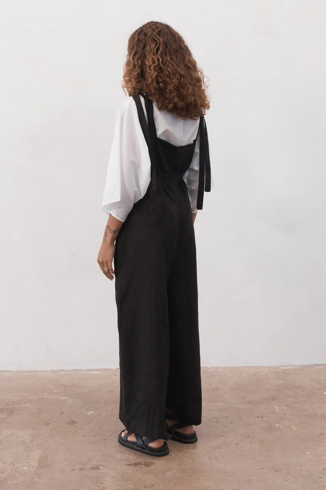 Turner Linen Jumpsuit Black