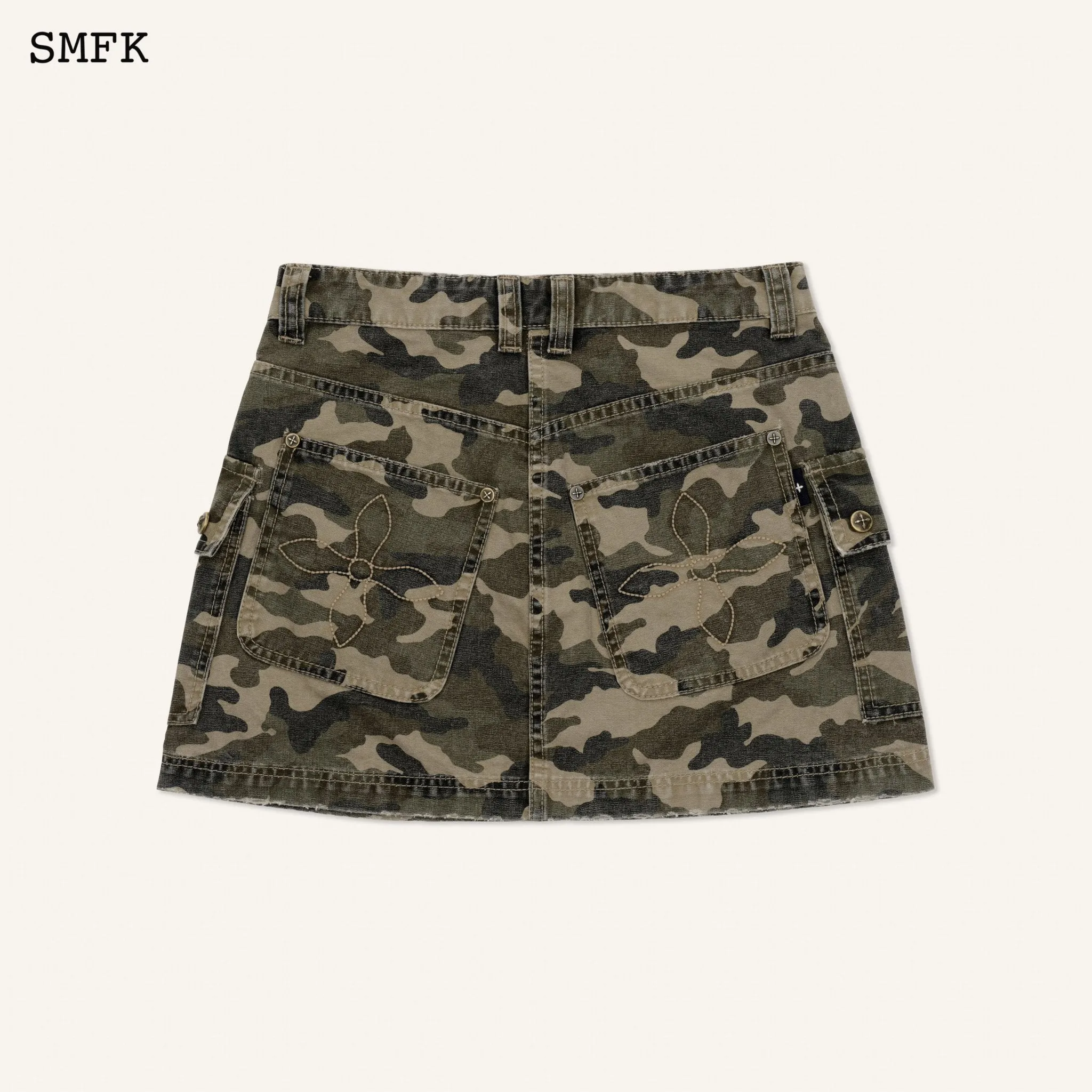 WildWorld Camouflage Stray Mini Skirt