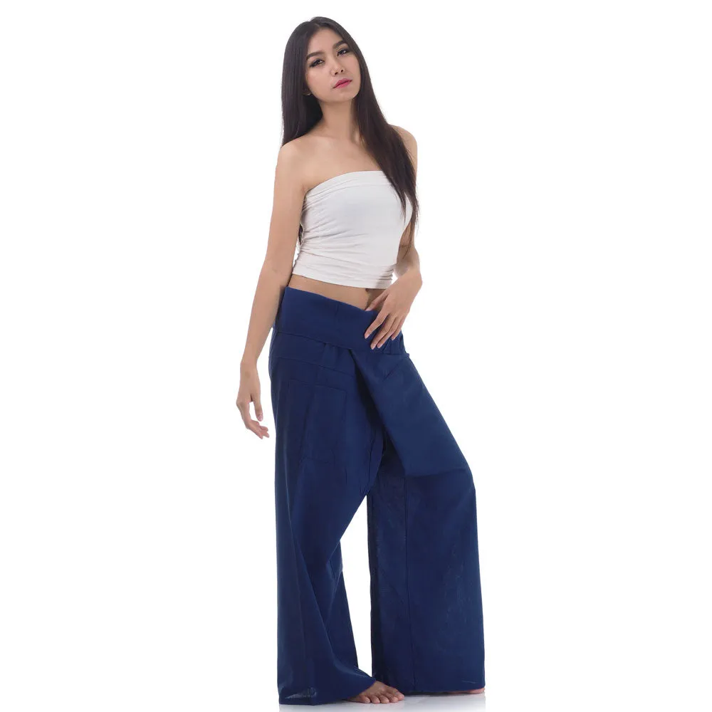 Women's Thai Fisherman Pants Moonlight Blue