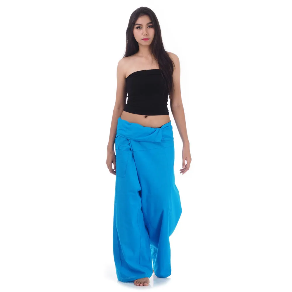 Women's Thai Fisherman Pants Moonlight Blue