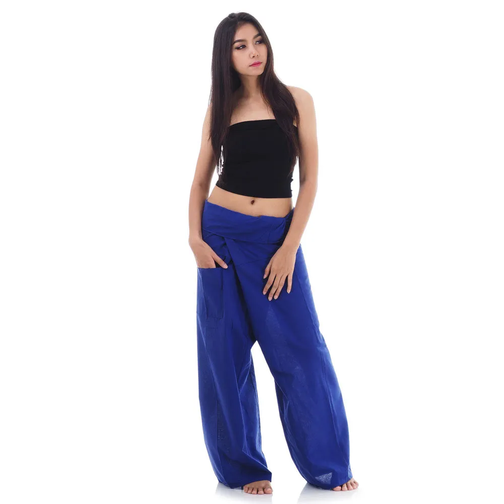 Women's Thai Fisherman Pants Moonlight Blue