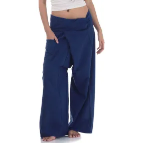 Women's Thai Fisherman Pants Moonlight Blue