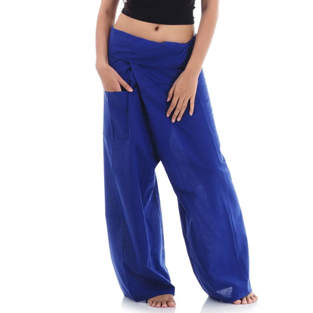 Women's Thai Fisherman Pants Moonlight Blue