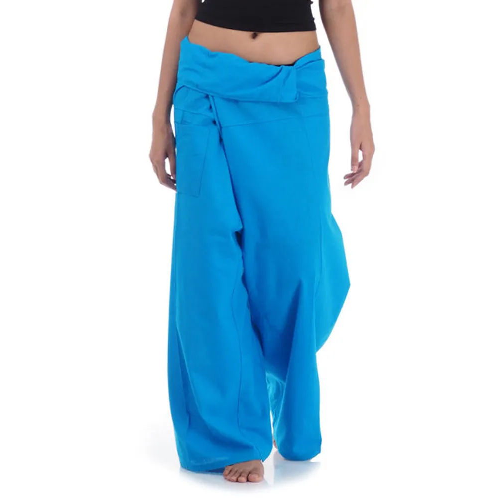 Women's Thai Fisherman Pants Moonlight Blue