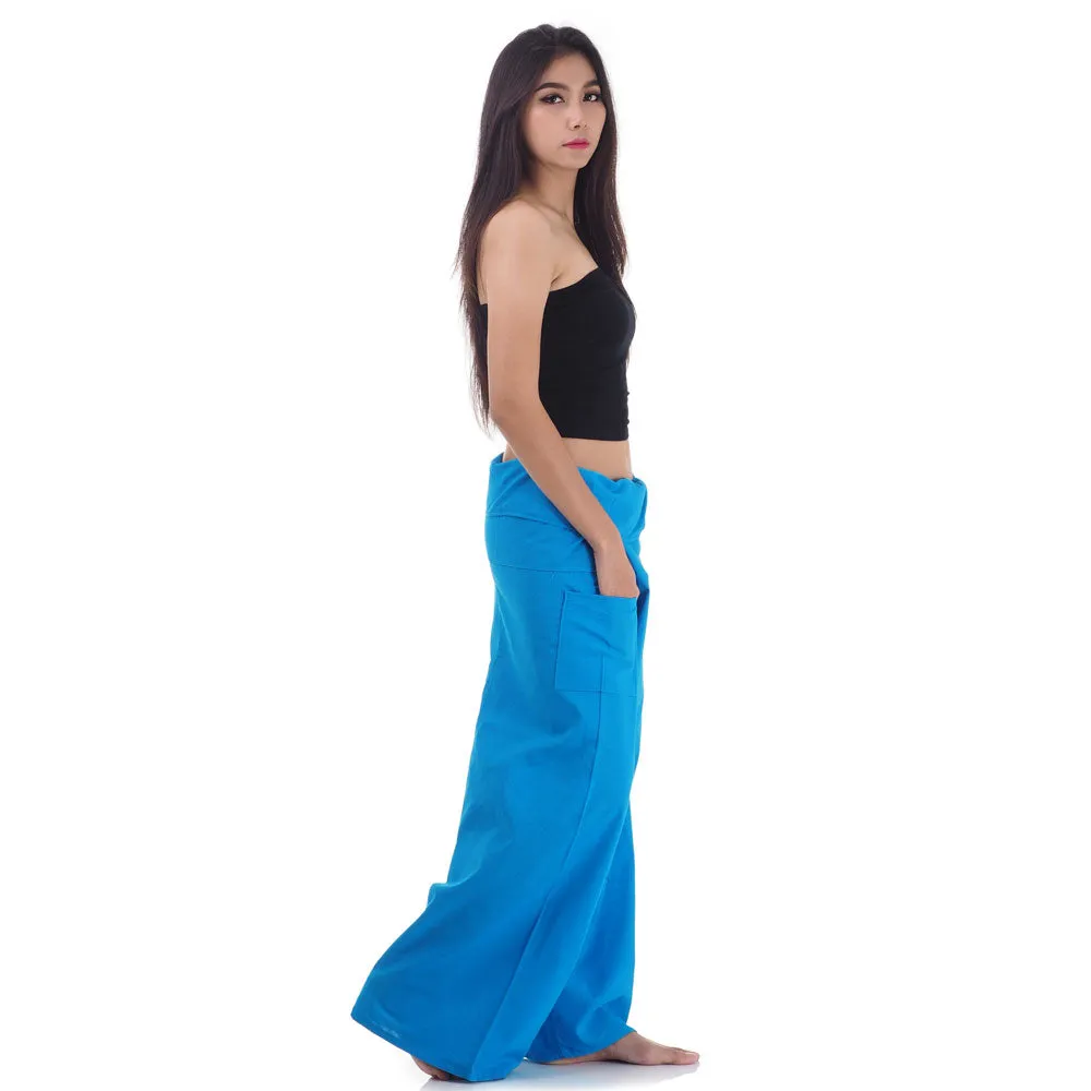 Women's Thai Fisherman Pants Moonlight Blue