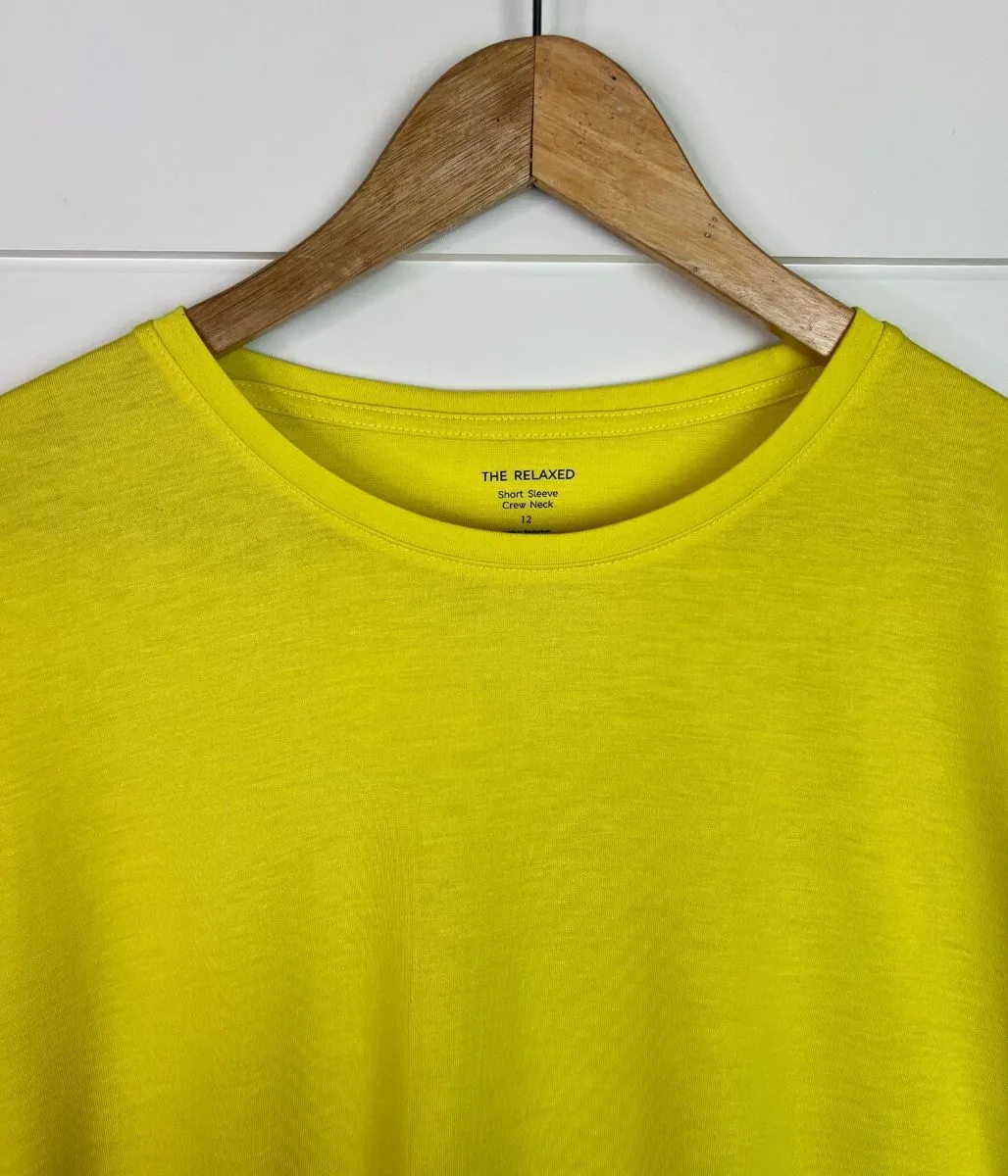 Yellow Relaxed Short Sleeve Tee